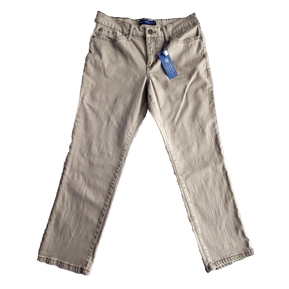 Bandolino Jeans Women's 10PS Light Wash Olive Green Mandie Style‎ KBB01970-FAT